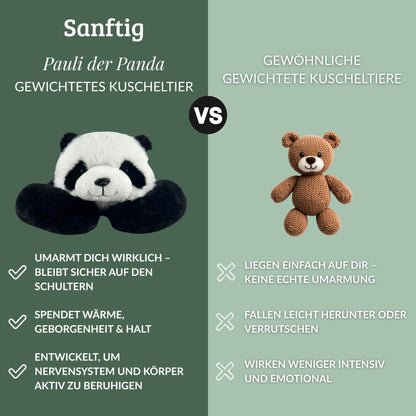 Pauli der Panda Gewichtetes Kuscheltier